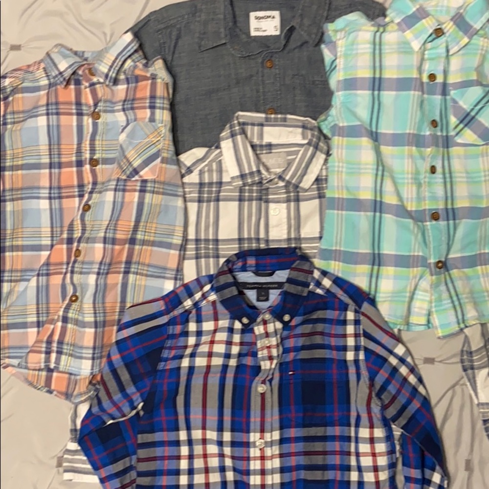 Boys Size 5 Button Down Long-Sleeve Bundle